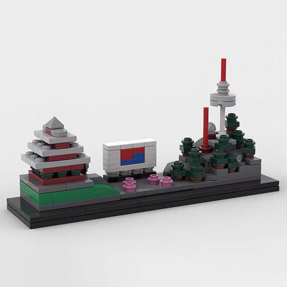 South Korea Skyline MOC Building Kit | Asian City Architecture Model - 5