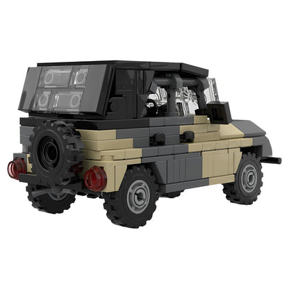 Soviet-Era 469 4x4 Utility Vehicle MOC Camo Off-Road Building Kit - 3