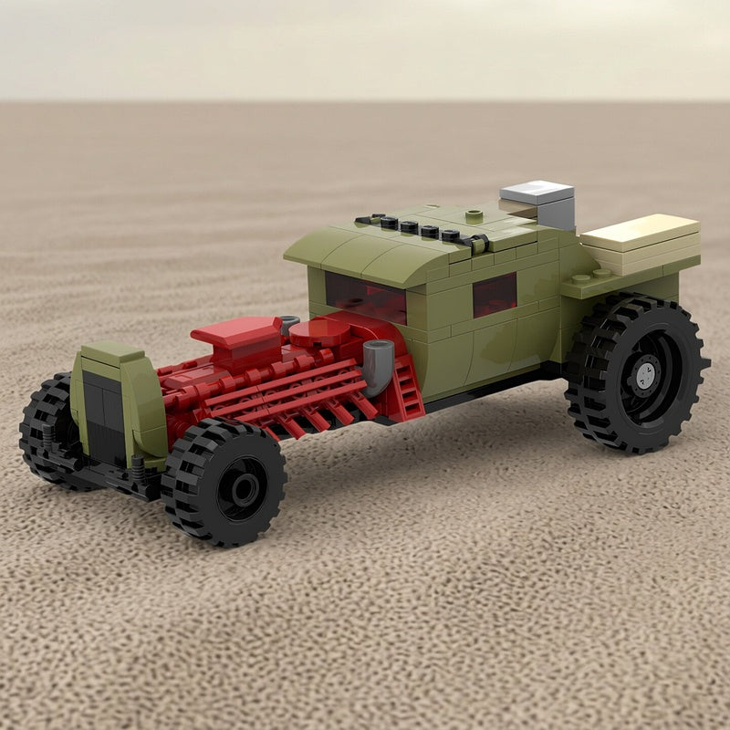 Soviet-Style V12 Tank-Engine Hot Rod MOC Building Kit - 2
