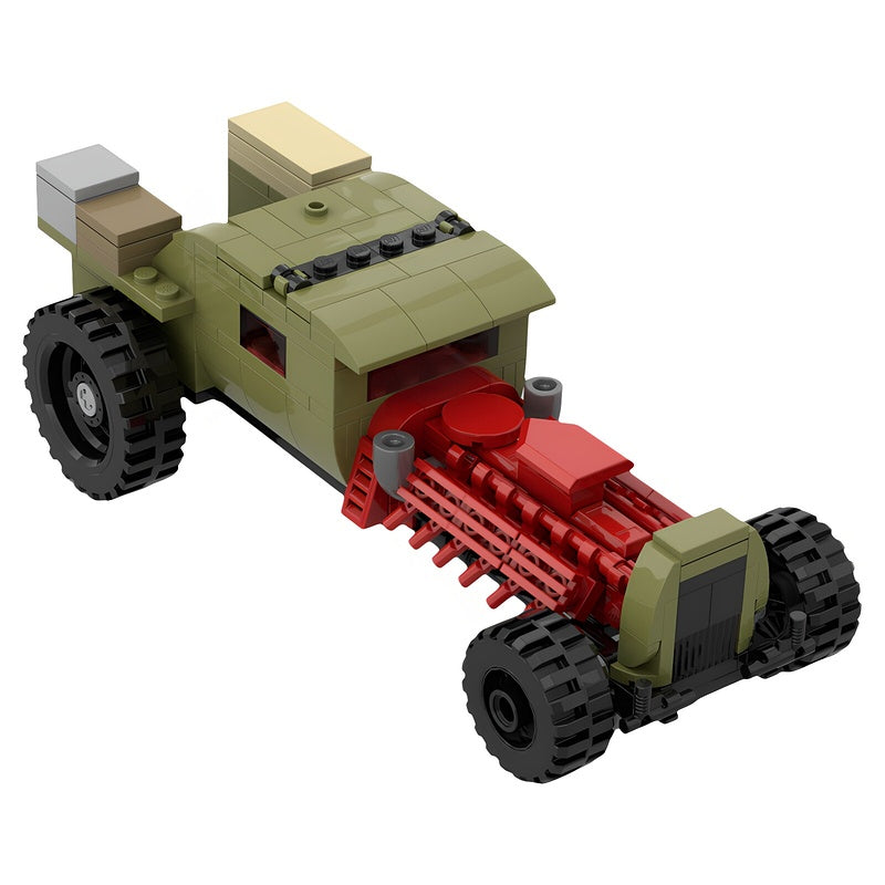 Soviet-Style V12 Tank-Engine Hot Rod MOC Building Kit - 3