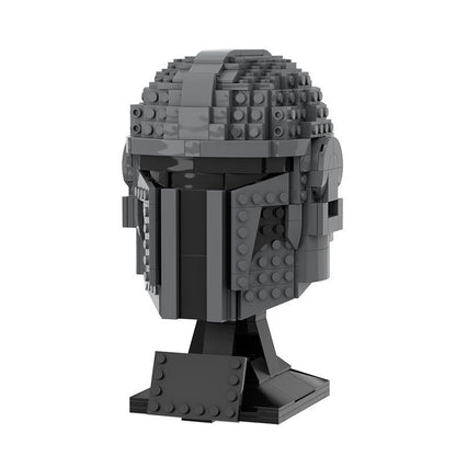 Space Bounty Hunter Helmet Building Kit | LEGO-Compatible MOC - 1