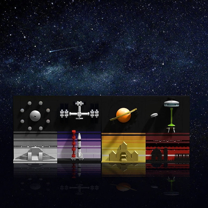 Space Exploration Postcards MOC Space Diorama Building Kit - 2