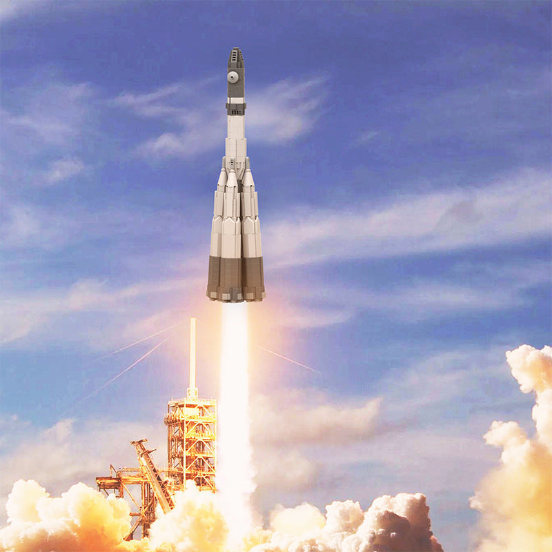 Space Rocket Family Vostok Building Kit | LEGO-Compatible MOC - 3