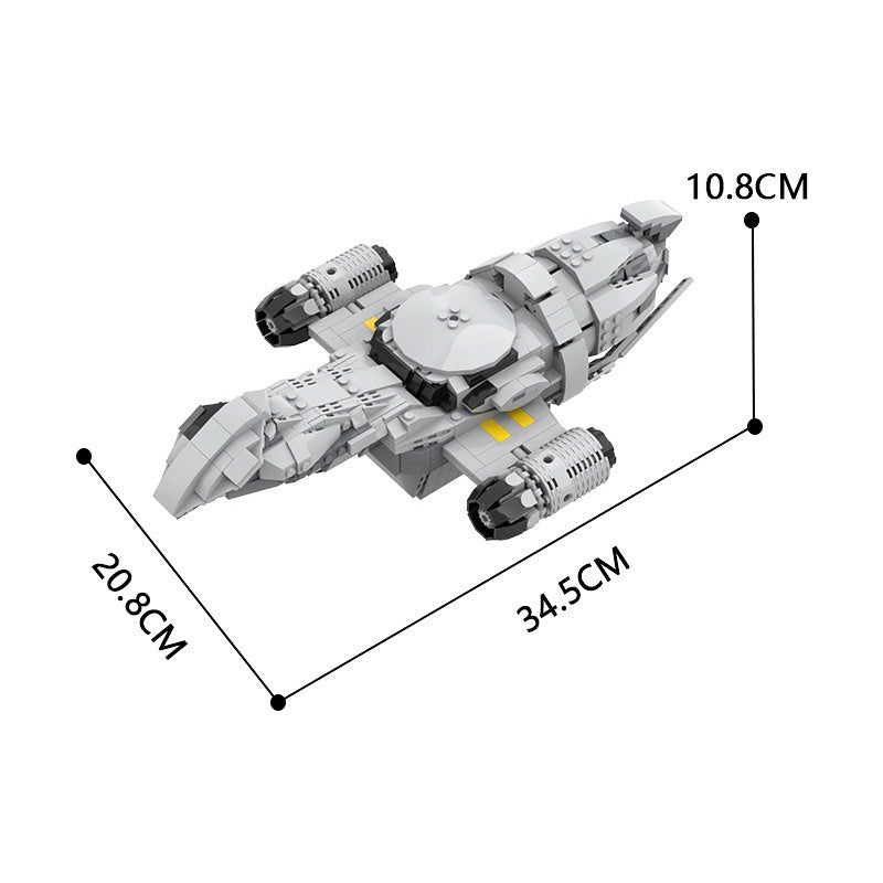 Space Western Firefly-Class Cargo Spaceship Building Kit | LEGO-Compatible MOC - 2