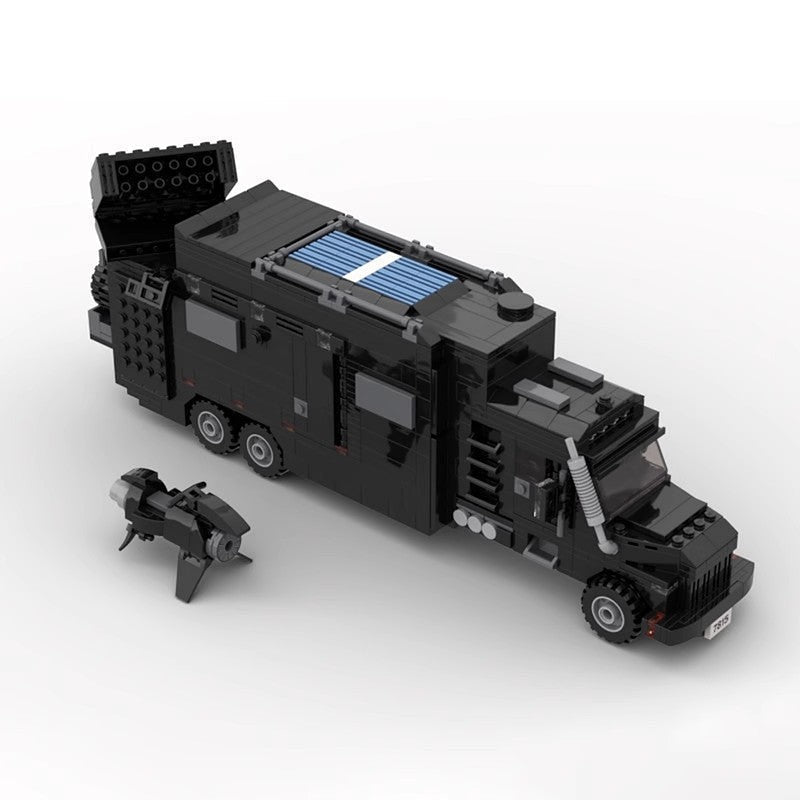 Specialized Tech Command Truck MOC Building Kit | Tactical Vehicle Model - 6