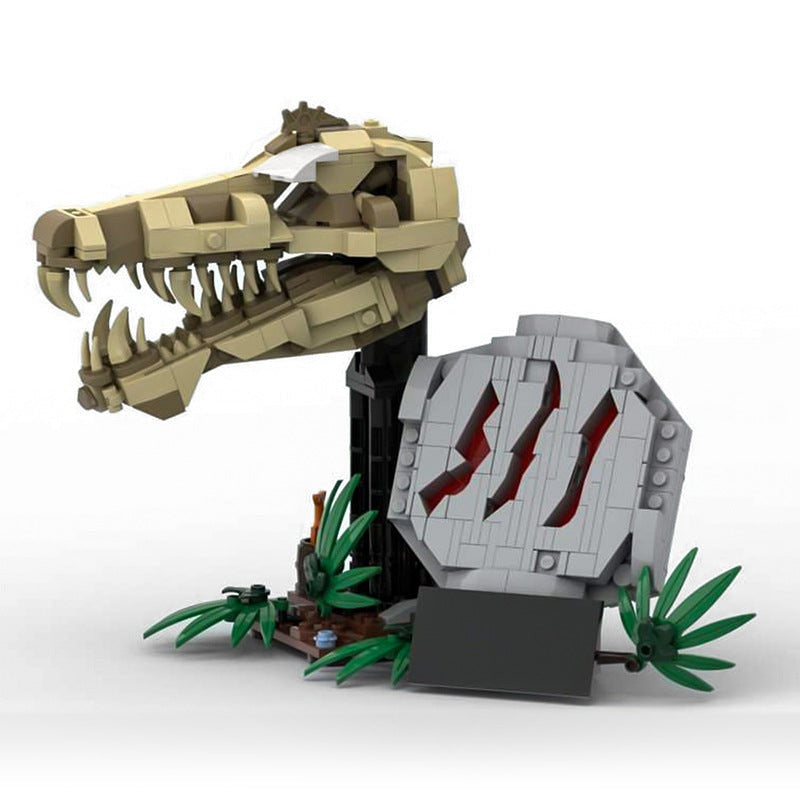 Spinosaurus Fossil MOC Building Kit | Dinosaur Skeleton Display Model - 1