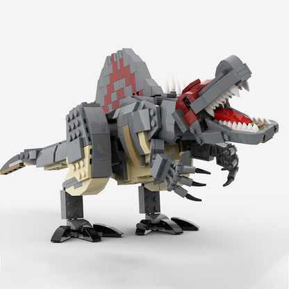 Spinosaurus MOC Dinosaur Building Kit | 585 Piece Prehistoric Model - 4