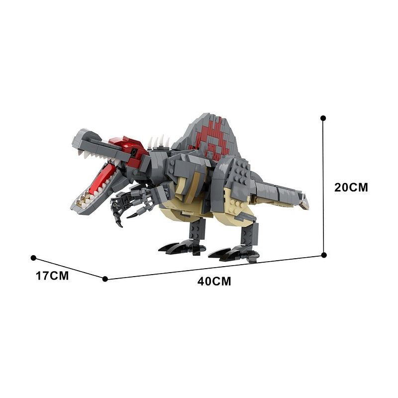 Spinosaurus MOC Dinosaur Building Kit | 585 Piece Prehistoric Model - 5