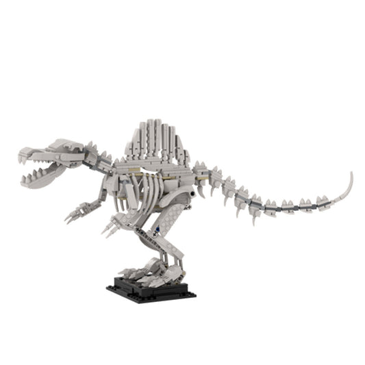 Spinosaurus Skeleton Building Kit | Dinosaur Fossils | LEGO-Compatible MOC - 1