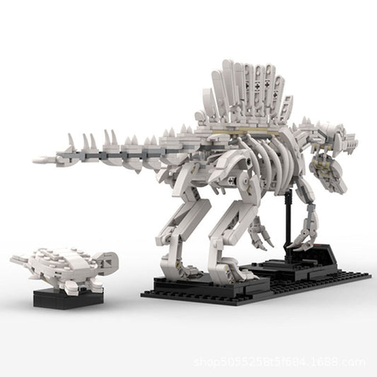 Spinosaurus Skeleton + Sea Turtle Building Kits | LEGO-Compatible MOC - 1