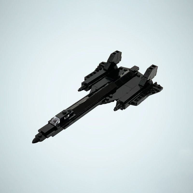 SR-71 Blackbird Micro Plane MOC Building Kit | Stealth Aircraft Model - 3