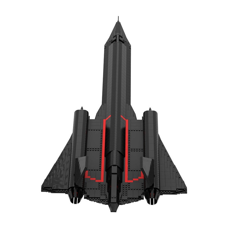 SR-71 Blackbird Recon Aircraft MOC Building Kit | Stealth Plane Model - 3