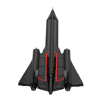 SR-71 Blackbird Recon Aircraft MOC Building Kit | Stealth Plane Model - 3