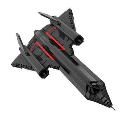 SR-71 Blackbird Reconnaissance Aircraft MOC Building Kit | LEGO-Compatible MOC - 1