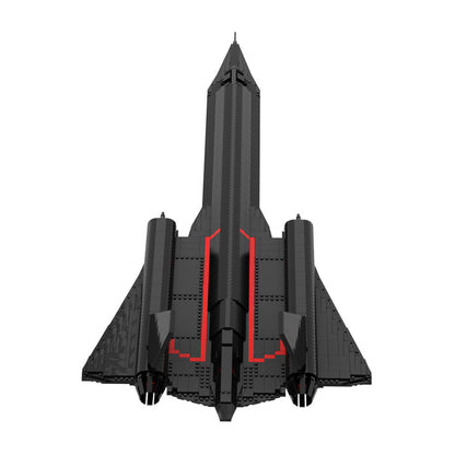 SR-71 Blackbird Reconnaissance Aircraft MOC Building Kit | LEGO-Compatible MOC - 3