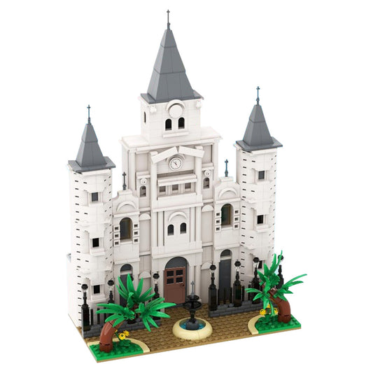 st. louis cathedral building set | for river steamboat 21356 | moc-212793 - 3