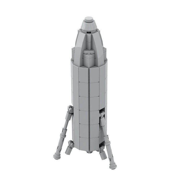 Starhopper MOC Rocket Building Kit | Futuristic Spacecraft Display Model - 1