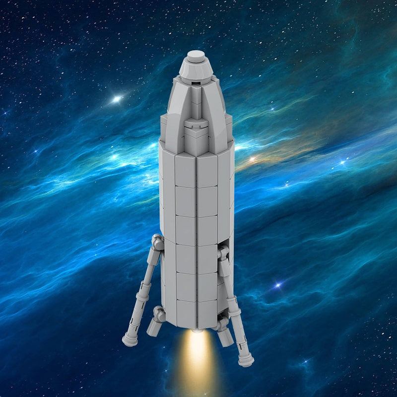 Starhopper MOC Rocket Building Kit | Futuristic Spacecraft Display Model - 6