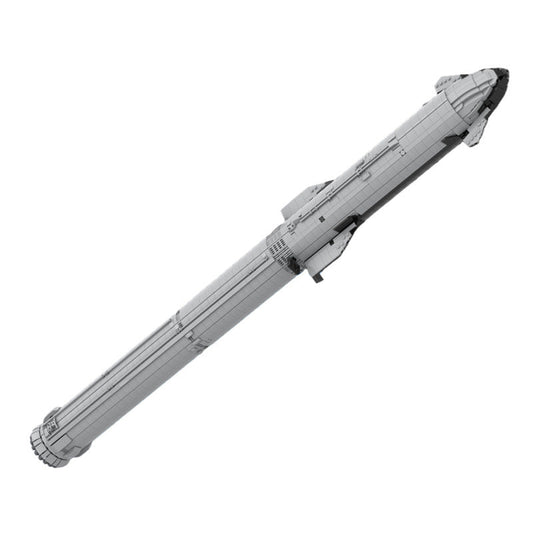 Starship & Super Heavy Rocket Building Kit | LEGO-Compatible MOC - 1