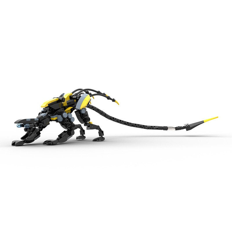 Stealth Hunter Robot Beast Stalker Mech Building Kit | LEGO-Compatible MOC - 3