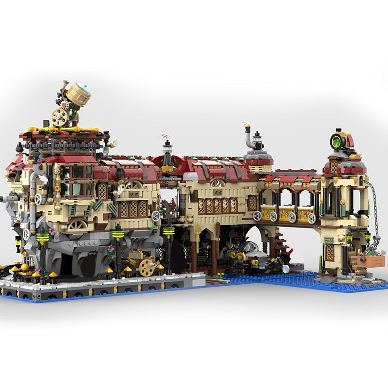 Steam Powered Science MOC Building Kit | Steampunk Laboratory Model - 1