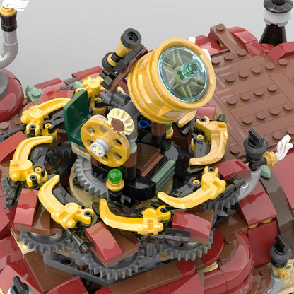 Steam Powered Science MOC Building Kit | Steampunk Laboratory Model - 5