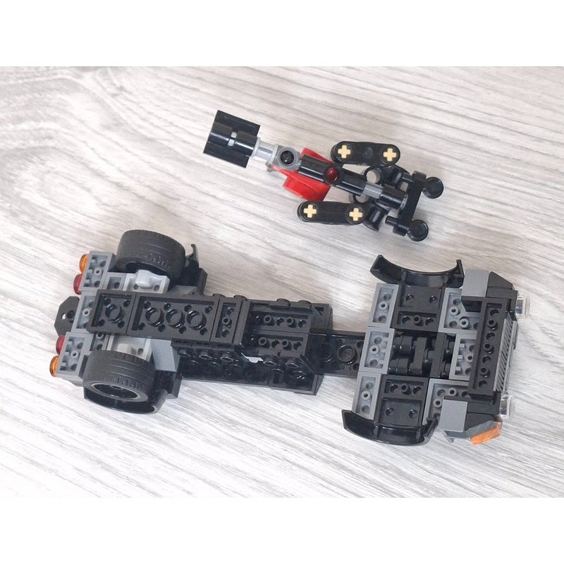 Steering Dump Truck MOC Construction Vehicle Building Kit - 4