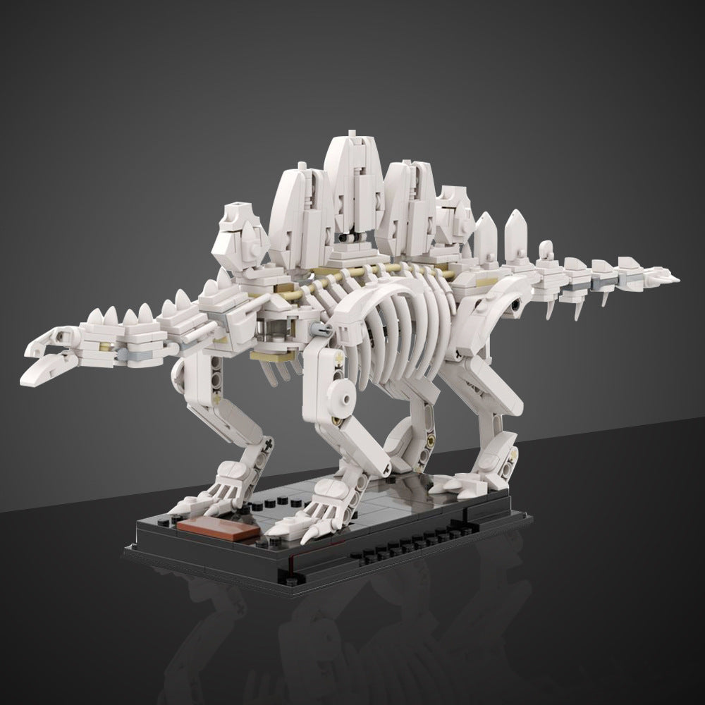 Stegosaurus Fossil Building Kit | LEGO-Compatible MOC - 2