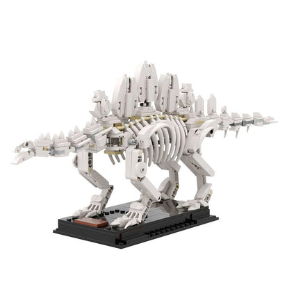 Stegosaurus Fossil MOC Building Kit | Prehistoric Skeleton Display Model - 1