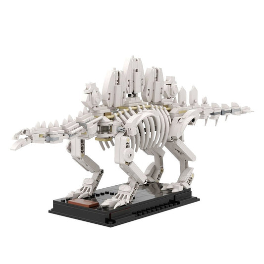 Stegosaurus Fossil MOC Building Kit | Prehistoric Skeleton Display Model - 1