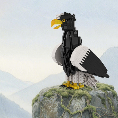 Steller’s Sea Eagle MOC Building Kit | Wildlife Bird Display Model Kit - 4