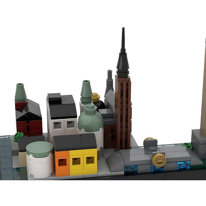 Stockholm City Skyline MOC Architecture Building Kit - 5