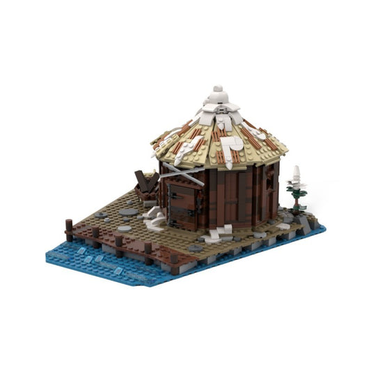 storage hut building set | viking village expansion | moc-191948 - 2