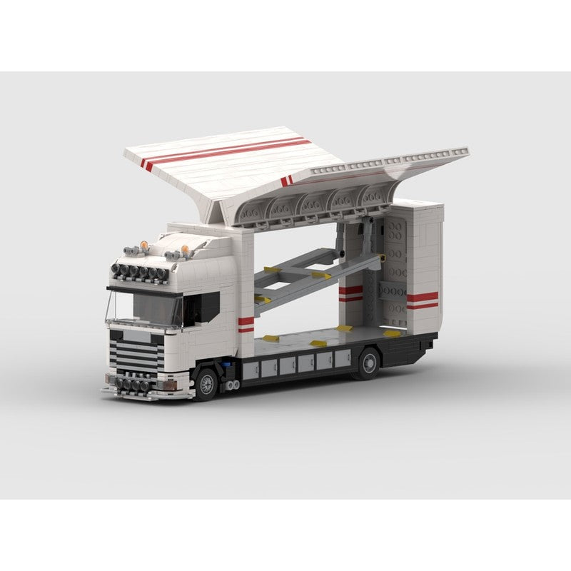 Streamline R730 Car Transporter MOC Building Kit | Cargo Truck Model - 2