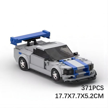 Street Racing R34 Tuner Car MOC Building Kit - 11
