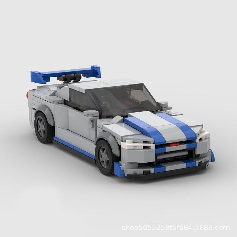 Street Racing R34 Tuner Car MOC Building Kit - 5