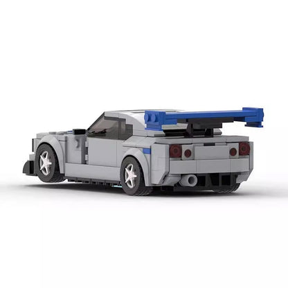 Street Racing R34 Tuner Car MOC Building Kit - 7