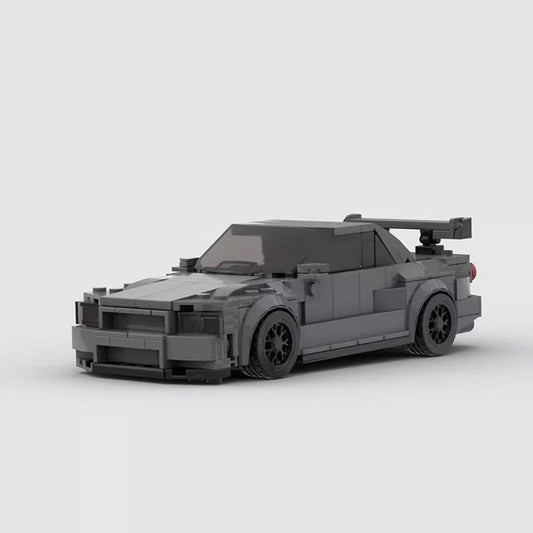 Street Racing Skyline R34 Tuner Car Building Kit | LEGO-Compatible MOC - 1