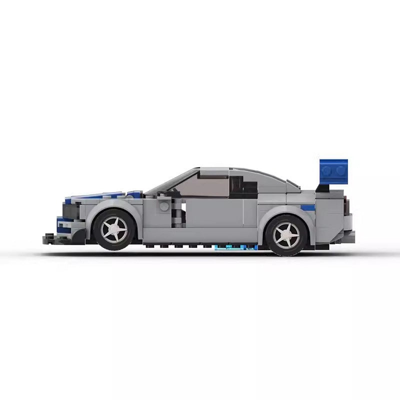 Street Racing Skyline R34 Tuner Car Building Kit | LEGO-Compatible MOC - 4