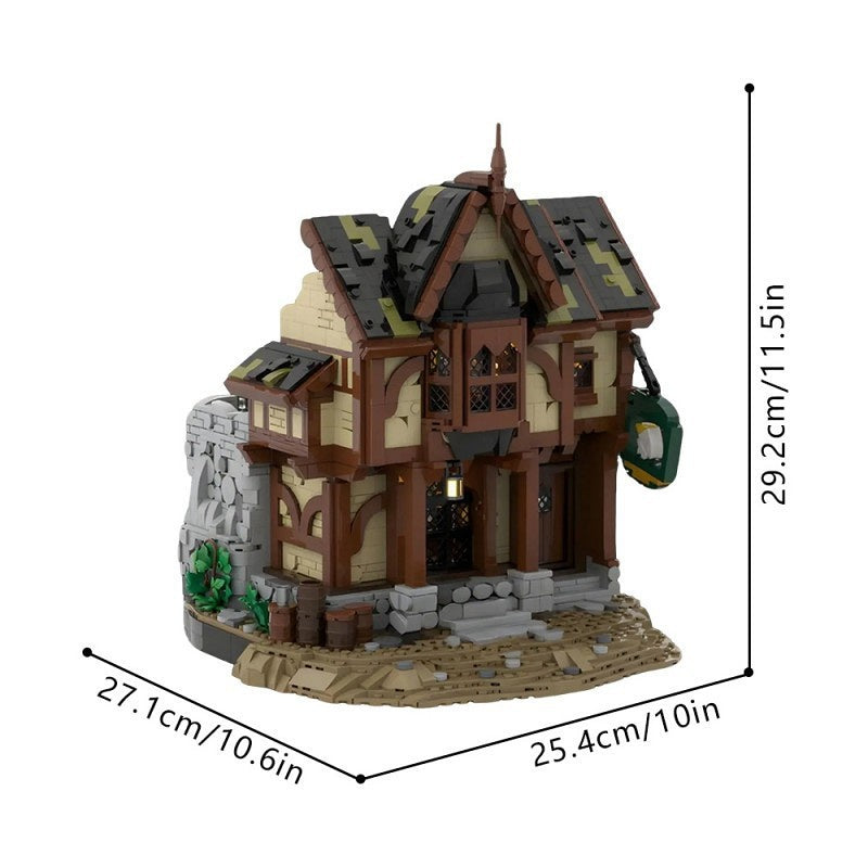 Strider Tavern Scene MOC Building Kit | Fantasy Cinematic Diorama Model - 3