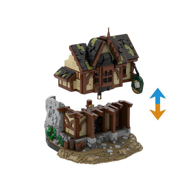 Strider Tavern Scene MOC Building Kit | Fantasy Cinematic Diorama Model - 4