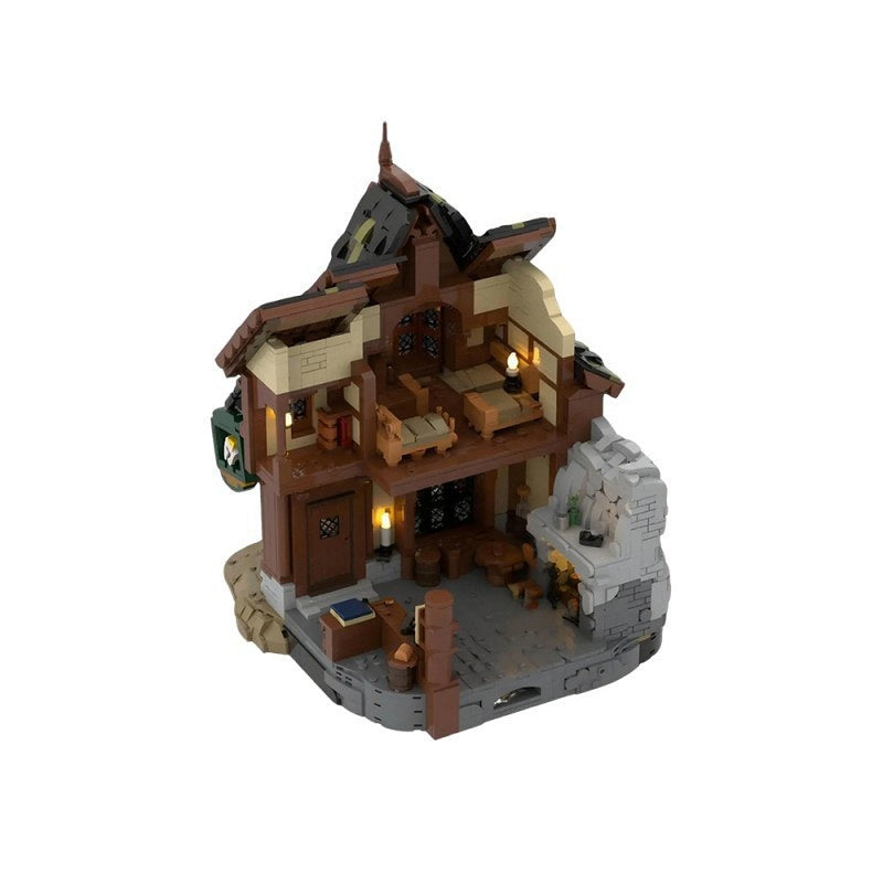 Strider Tavern Scene MOC Building Kit | Fantasy Cinematic Diorama Model - 5