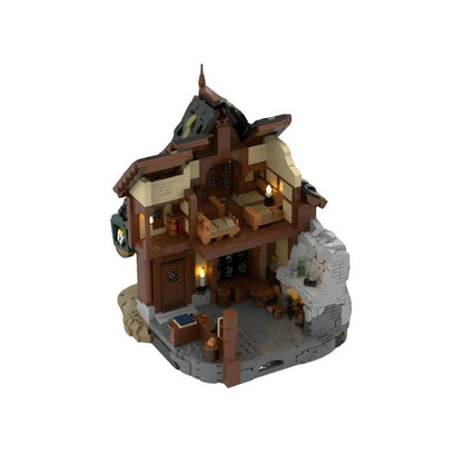 Strider Tavern Scene MOC Building Kit | Fantasy Cinematic Diorama Model - 5