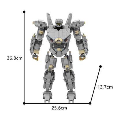striker eureka mecha building set | pacific rim | lego compatible - 4