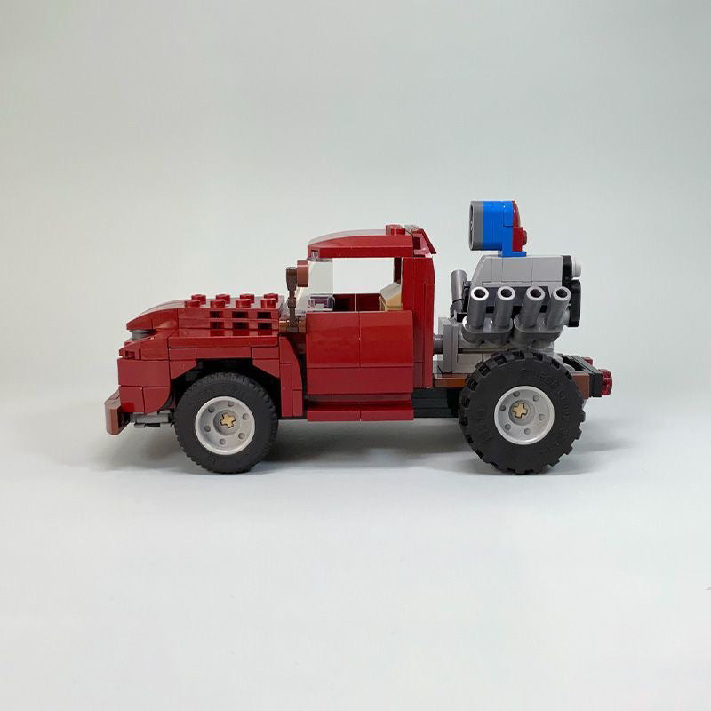 Stubby Bob Wheelstanding Dump Truck Building Kit | LEGO-Compatible MOC - 4
