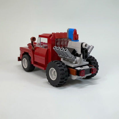 Stubby Bob Wheelstanding Dump Truck MOC Building Kit | Custom Vehicle Model - 3