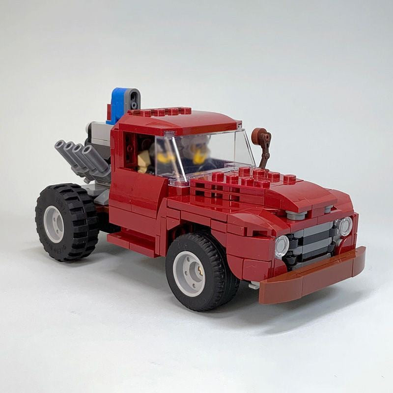 Stubby Bob Wheelstanding Dump Truck MOC Building Kit | Custom Vehicle Model - 5