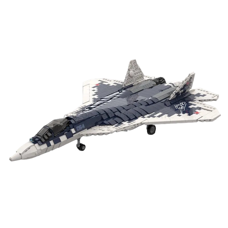Su-57 Stealth Fighter 1:35 Scale MOC Building Kit - 1