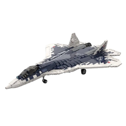 Su-57 Stealth Fighter 1:35 Scale MOC Building Kit - 1