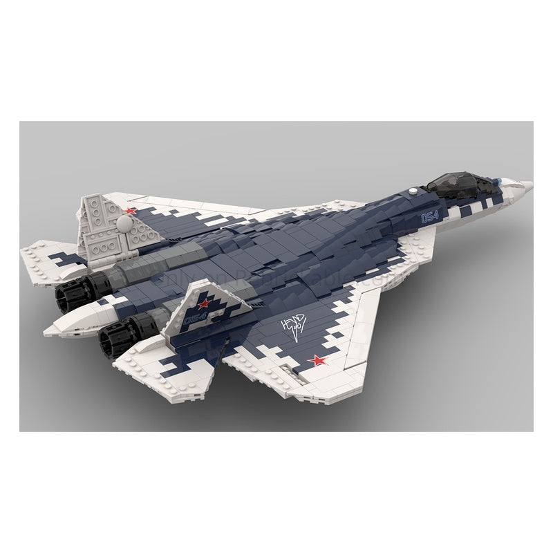 Su-57 Stealth Fighter 1:35 Scale MOC Building Kit - 2